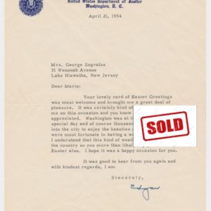 J. Edgar Hoover & Clyde Tolson Autographs (SOLD)