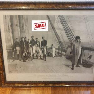 The Surrender Of Napoleon To Great Britain - Lithograph London ca.1910 (Sold)